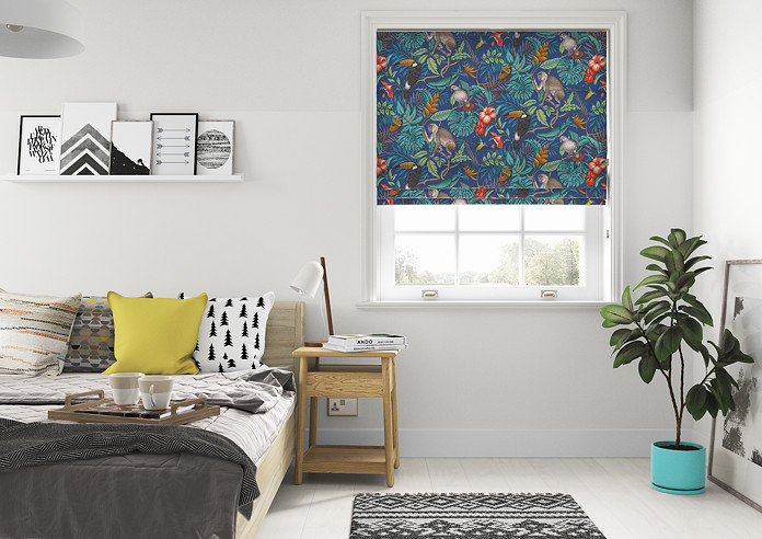 Rain Forest, Marine - Twist&Fit Roman Blind - Image 5